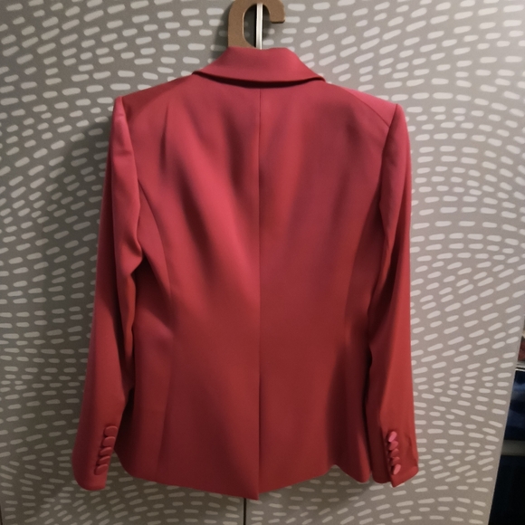 Veronica Beard Miller Deckay Satin Jacket Hibiscus US 6 No Size Tag SAMPLE - Picture 7 of 11